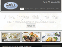 Tablet Screenshot of laddsrestaurant.com